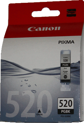 Druckerpatrone für Canon Pixma iP3600 / iP4600 / MP540 / MP620 / MP630 / MP 980 schwarz (PGI-520BK)